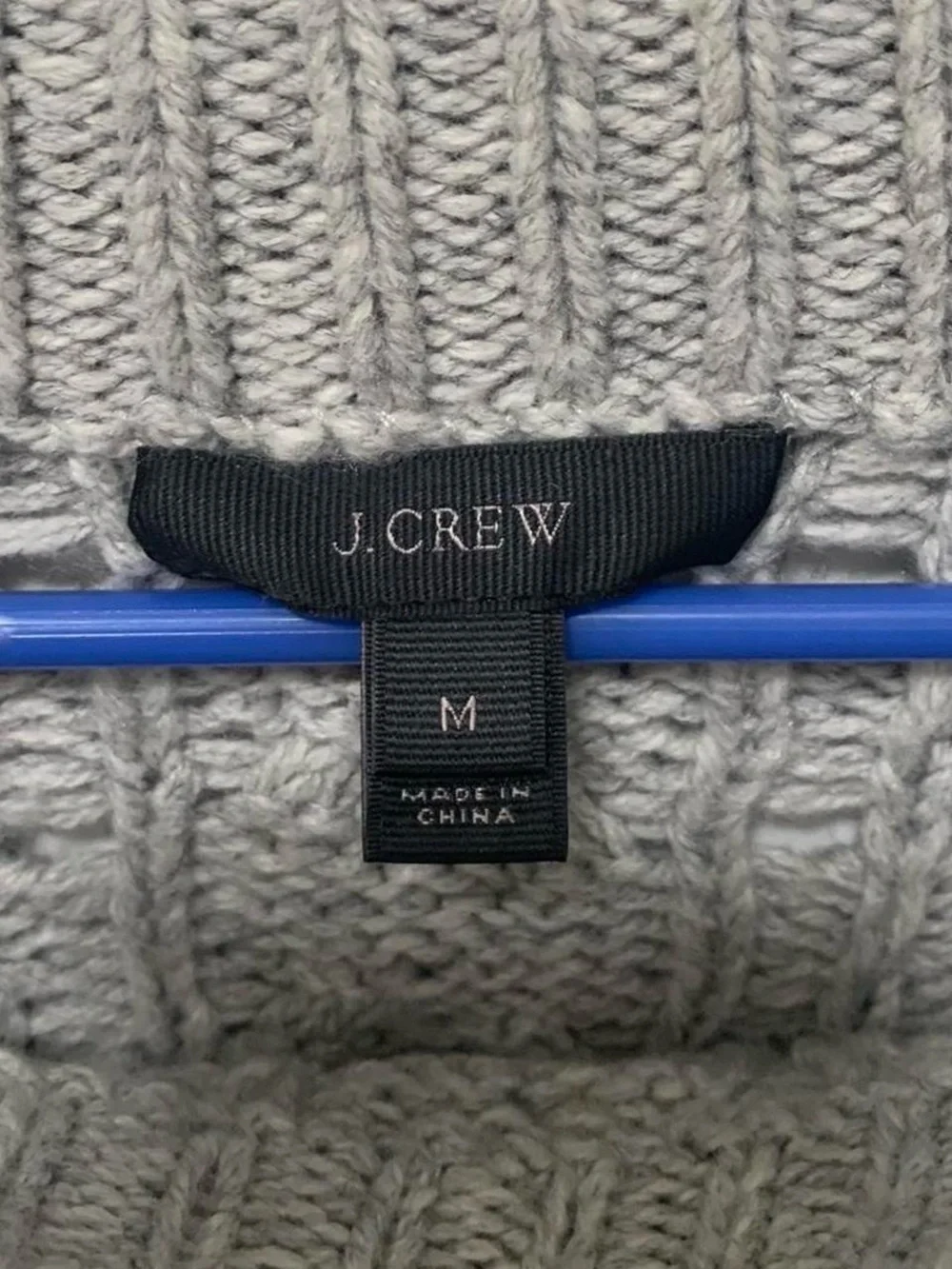 J. Crew gray cable knit sweater